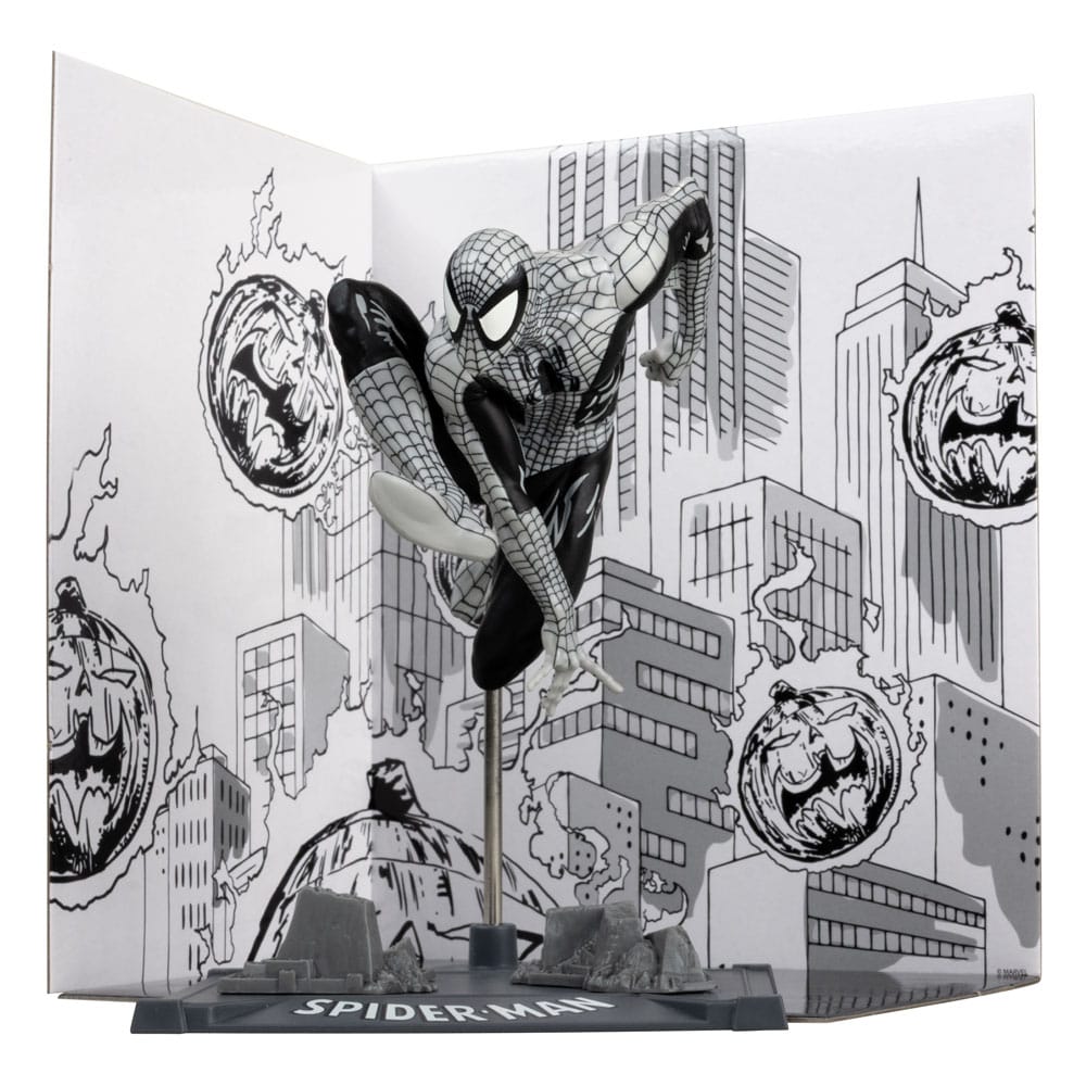 MCFARLANE 2025 - Marvel Collection PVC Statue 1/10 Spider-Man (Spider-Man #6)(Line Art)(Gold Label) 10 cm
