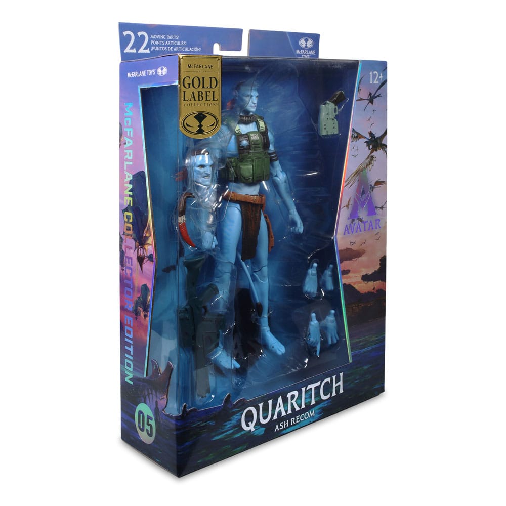 MCFARLANE2025 - Avatar: Fire and Ash Action Figure Quaritch (Ash Recom) (Gold Label) 18 cm