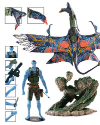 McFARLANE TOYS 2025 - Avatar: The Way of Water Action Figure Recom Quaritch & RDA Banshee (Gold Label)
