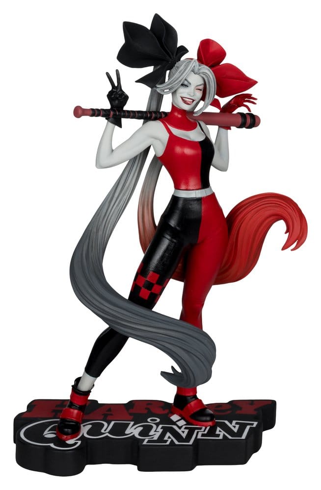 PRE ORDINE - DC Direct Harley Quinn: Red, White & Black Statue 1/10 Harley Quinn by Alex Garner 21 cm