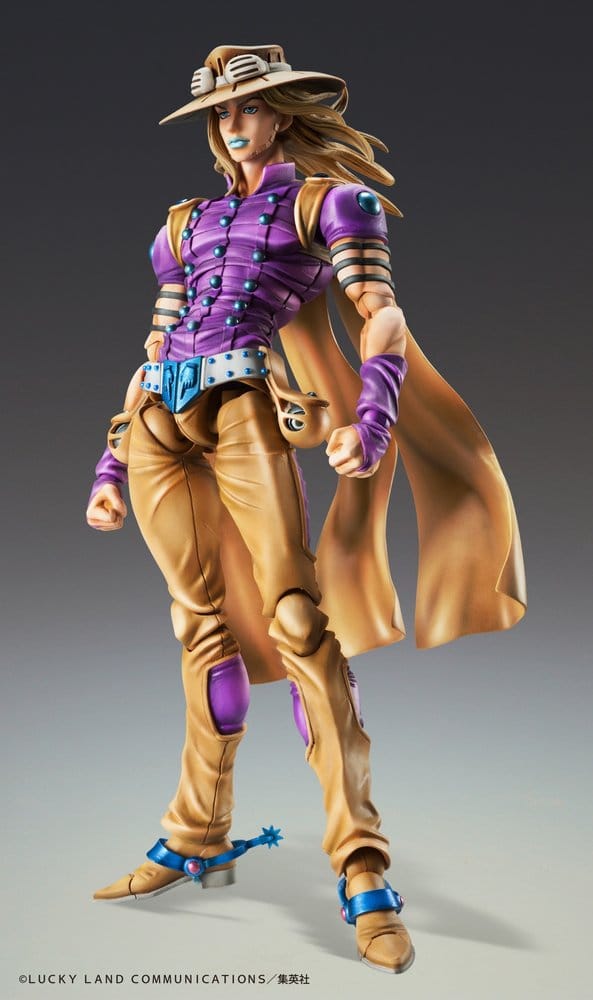 PRE ORDINE - JoJo's Bizarre Adventure Part 7: Steel Ball Run Super Action Action Figure Chozokado Gyro Zeppeli Ver.1.5 16 cm
