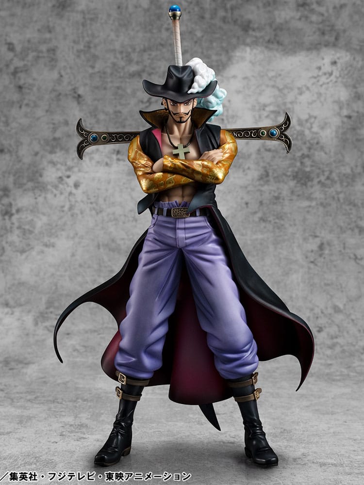 PRE ORDINE - One Piece P.O.P SA-MAXIMUM PVC Statue Hawk Eye Dracule Mihawk Ver. R 29 cm