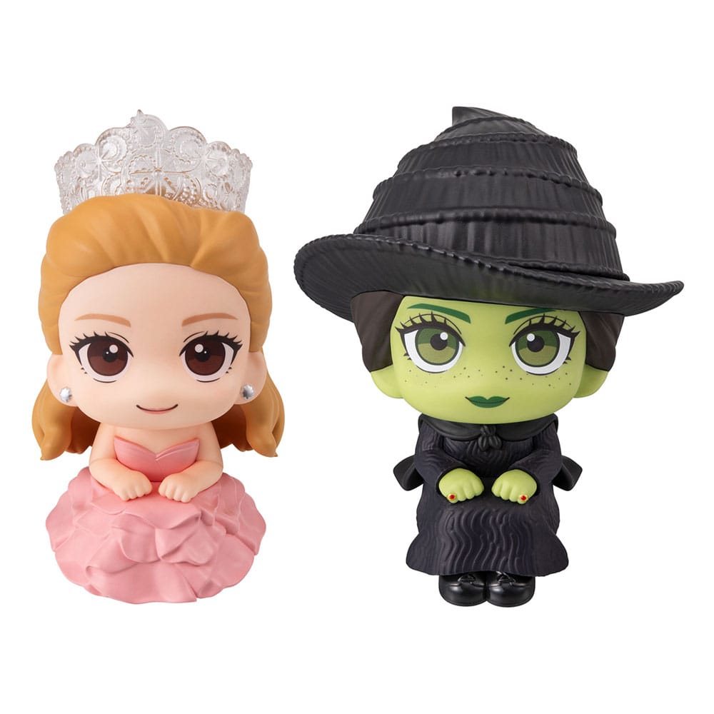 PRE ORDINE - Wicked Look Up PVC Statues Elphaba & Glinda (with gift) 11 cm