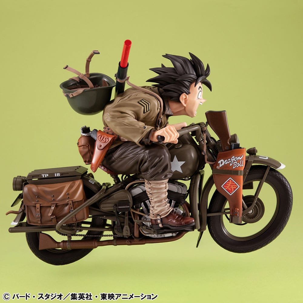 PRE ORDINE - Dragonball Z 05 Desktop Real McCoy PVC Diorama Son Goku & Bike 18 cm