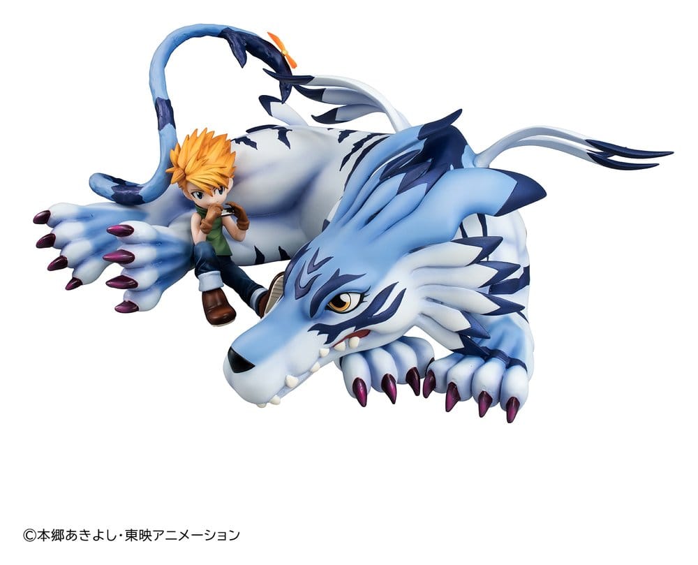 PRE ORDINE - Digimon Adventure G.E.M. Series PVC Figure Garurumon & Ishida Yamato 25 cm (Repeat)