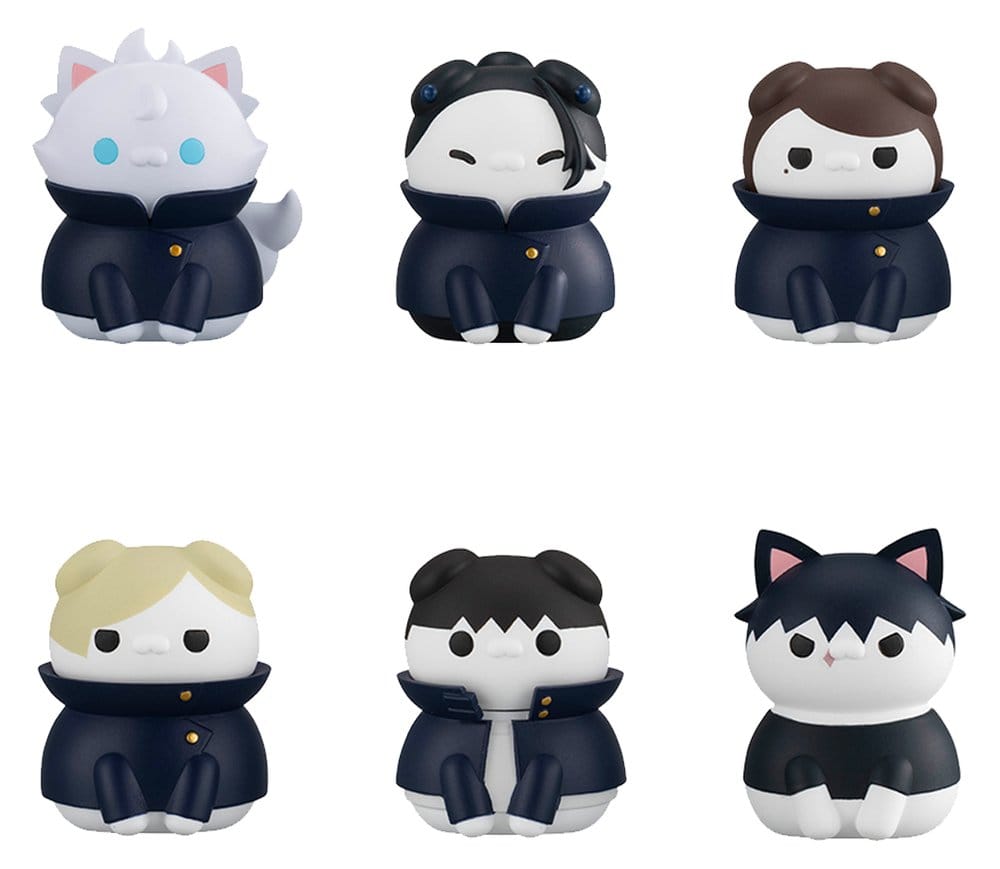 PRE ORDINE - Jujutsu Kaisen Mega Cat Project Jujutsu Cats Hidden Inventory/Premature Death Ver. Mini Figures 3 cm Blind Box Display (8) (Repeat)