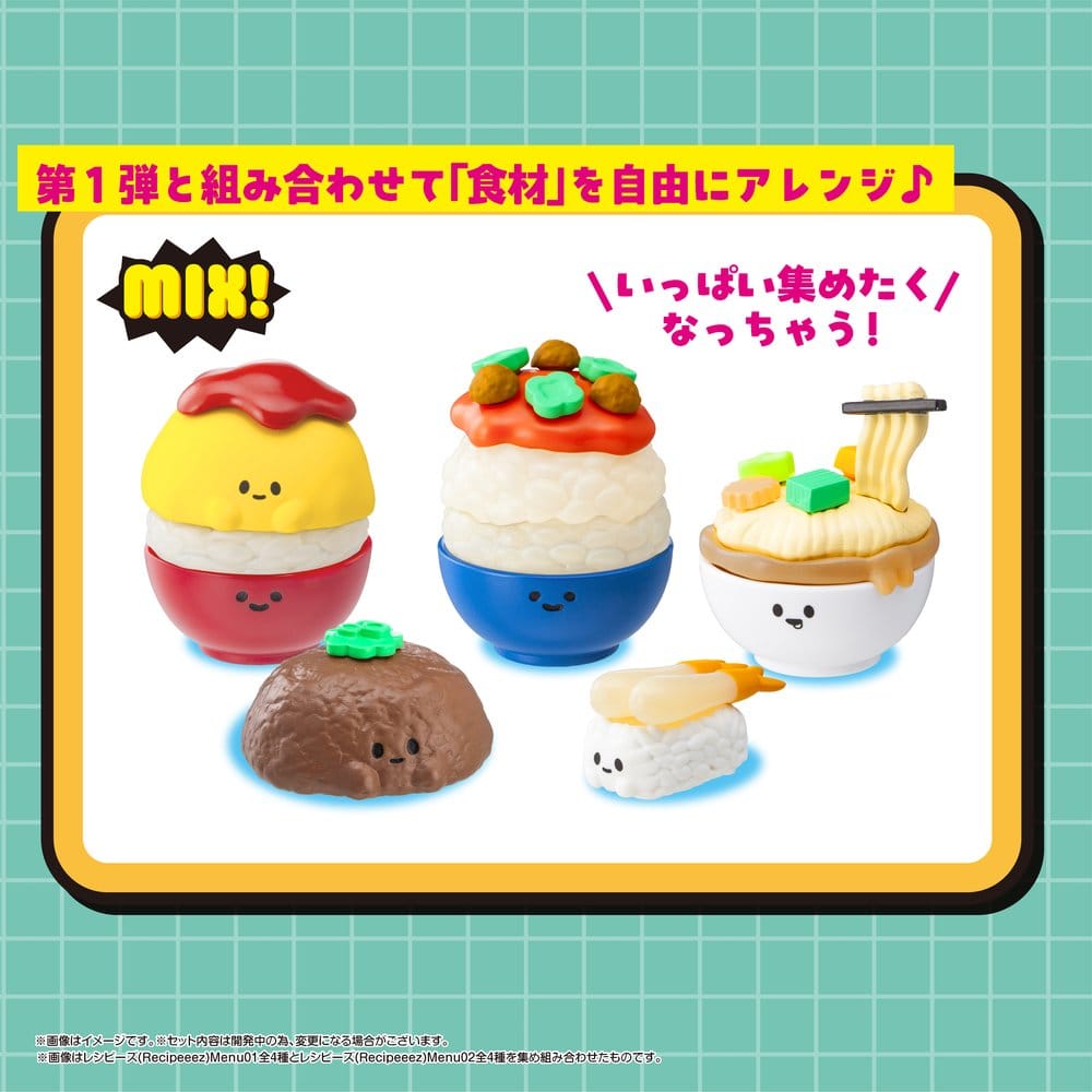 PRE ORDINE - Recipeeez Mini Figure Menu 02 3 cm Assortment (4)