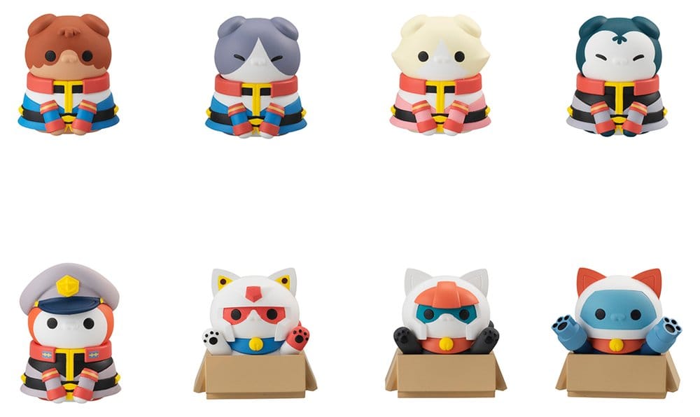 PRE ORDINE - Gundam Mega Cat Project Mini Figures Nyandam We are the Earth Federation Forces! Blind Box Assortment (8) (Repeat)
