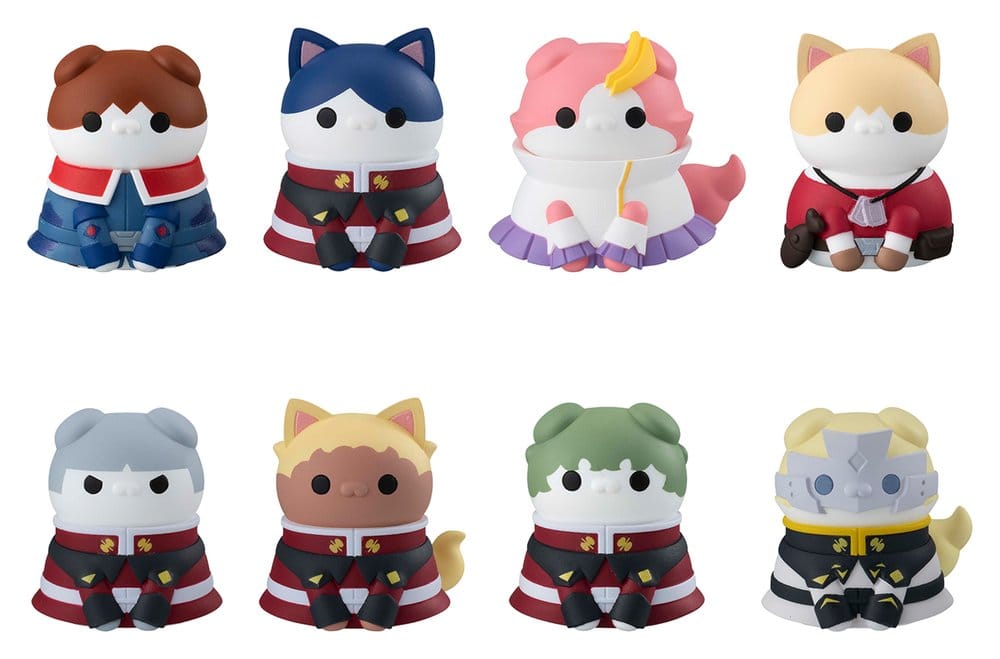 PRE ORDINE - Mobile Suit Gundam SEED Mega Cat Project Mini Figures Nyandam SEED Cats in Disguise Blind Box Display (8)