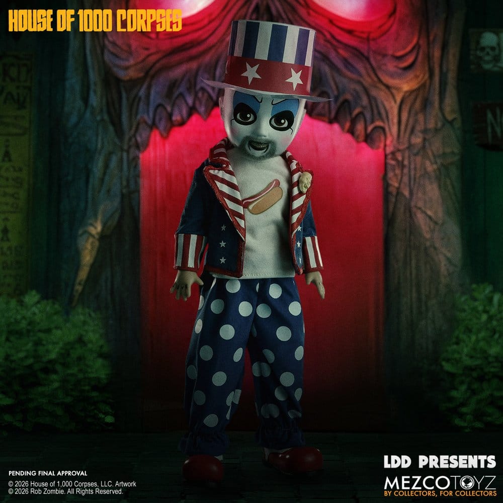 PRE ORDINE - House of 1000 Corpses LDD Presents Doll Captain Spaulding 25 cm