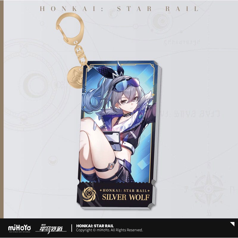 PRE ORDINE - Honkai: Star Rail Character Acrylic Keychain Silver Wolf 9 cm