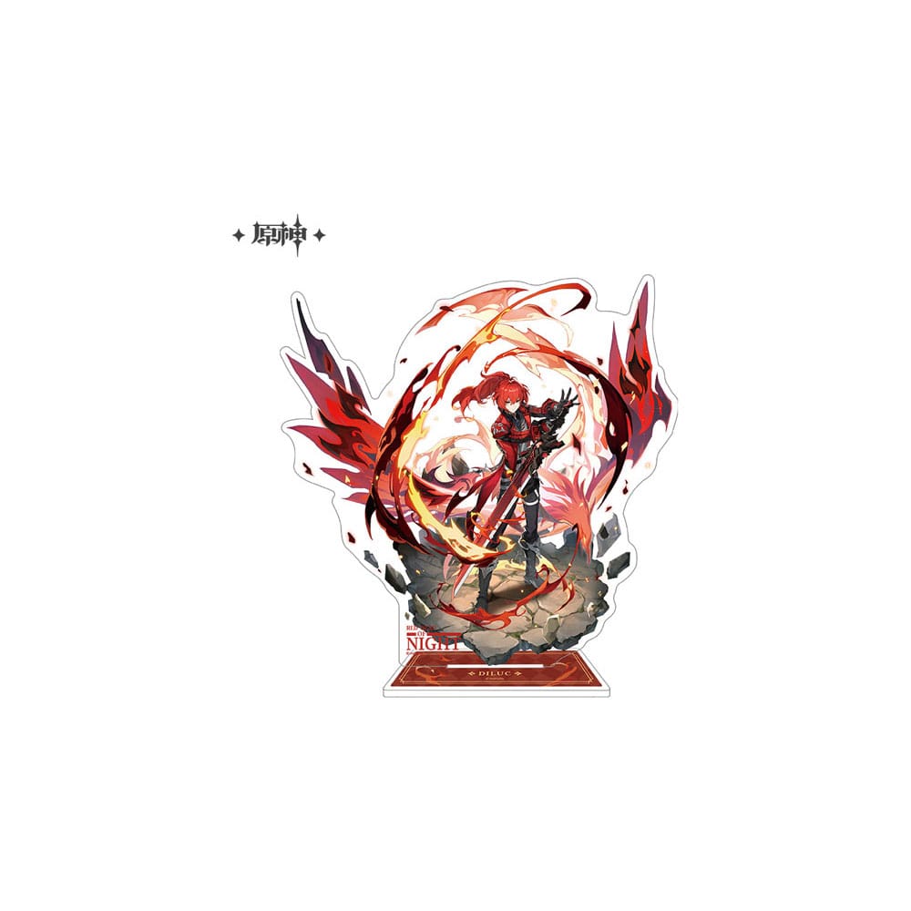 PRE ORDINE - Genshin Impact Acrylic Phone Stand Diluc 17 cm