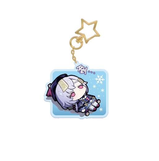 PRE ORDINE - Genshin Impact Q Version Sticker Series Acrylic Keychain Qiqi 9 cm