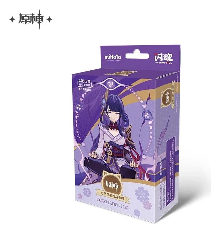 PRE ORDINE - Genshin Impact Trading Card Game Series 03 Pre-Build Starter Deck 01 Raiden Shogun *Chinese Version*