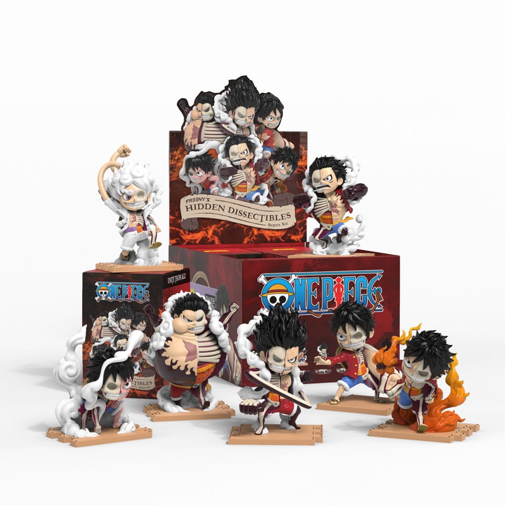 PRE ORDINE - One Piece Blind Box Hidden Dissectibles Series 6 (Luffy Gear's) Display (6)