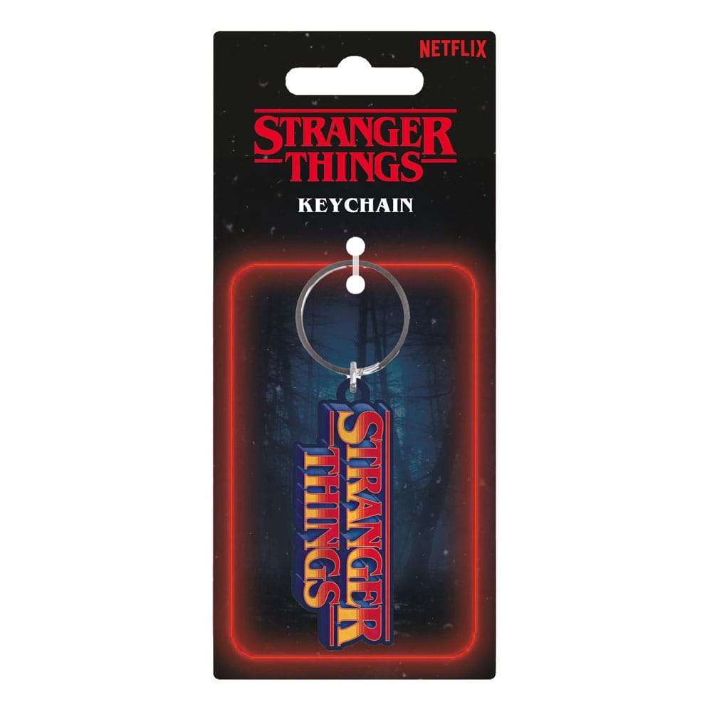 PRE ORDINE - Stranger Things Rubber Keychain Retro Logo 6 cm