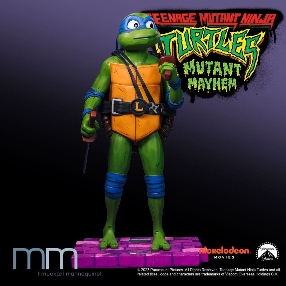 PRE ORDINE - Teenage Mutant Ninja Turtles: Mutant Mayhem Life-Size Statue Leonardo 172 cm
