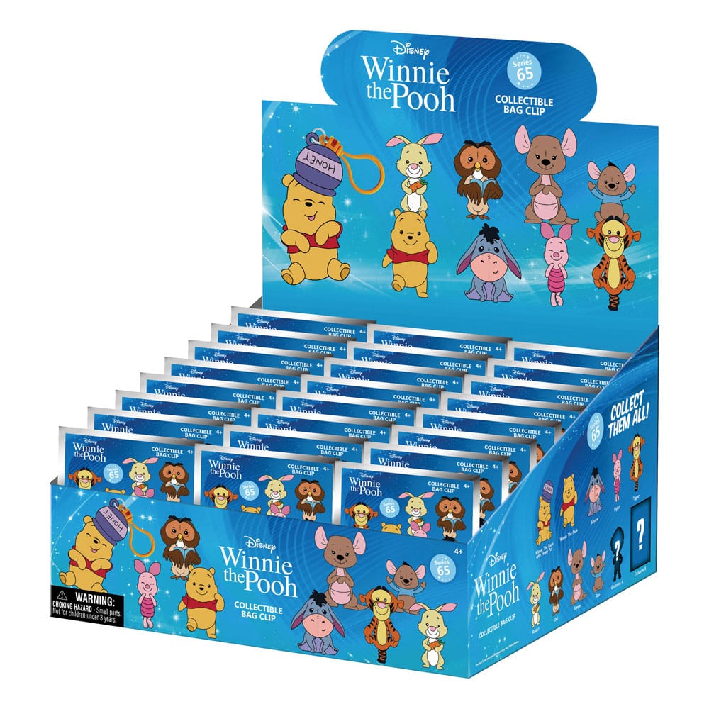 PRE ORDINE - Winnie the Pooh 3D Foam Bag Clips Series 2 Display (24)