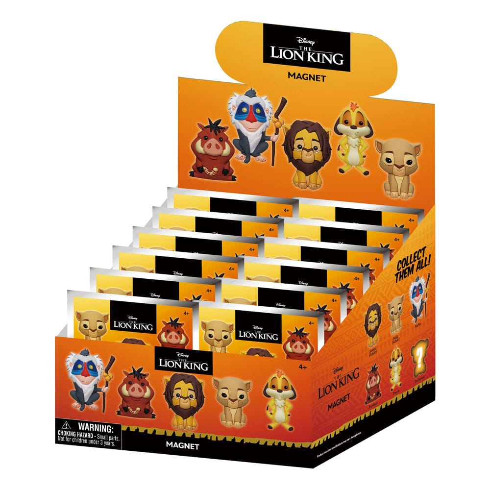 PRE ORDINE - The Lion King Magnets blind pack Series 1 Display (12)