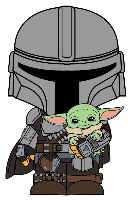 PRE ORDINE - The Mandalorian 3D Foam Magnet The Mandalorian and Grogu