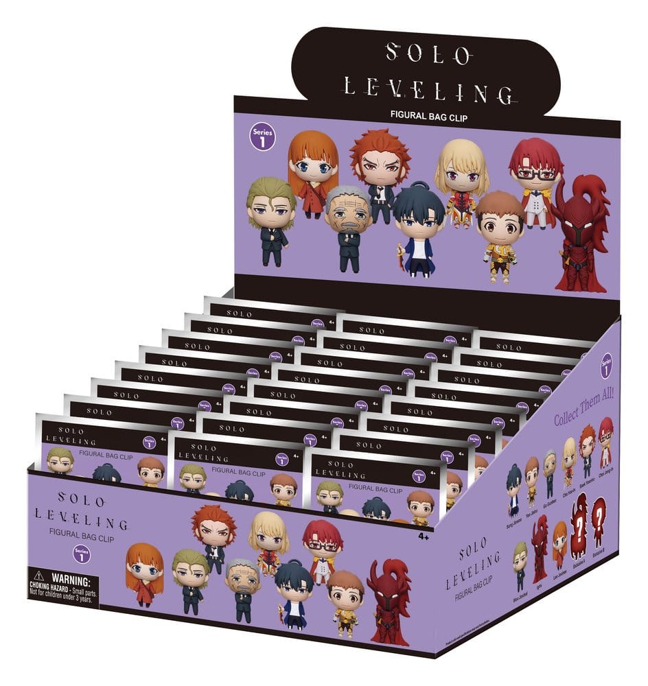 PRE ORDINE - Solo Leveling 3D PVC Bag Clips Series 1 Blind Bag Display (24)