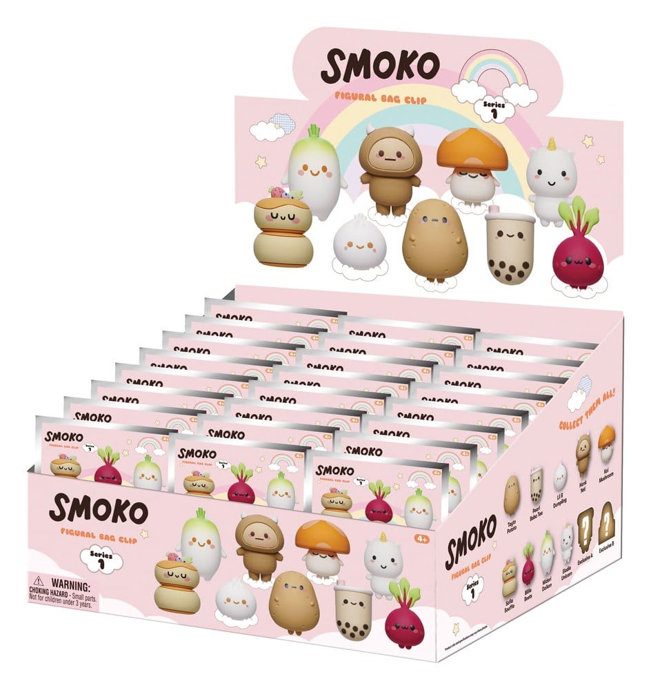 PRE ORDINE - Smoko 3D Foam Bag Clips Serie 1 Display (24)