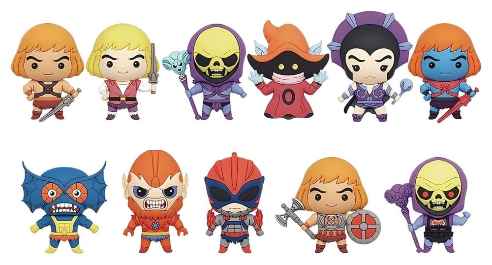 PRE ORDINE - Masters of the Universe 3D Foam Bag Clips Movie Series 1 Display (24)