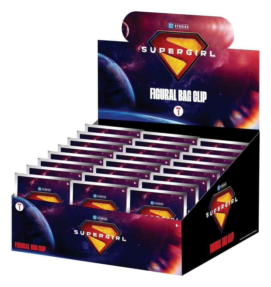 PRE ORDINE - Supergirl 3D Foam Bag Clips Serie 1 Display (24)