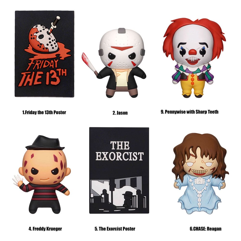 PRE ORDINE - Warner Brothers 3D 3D Magnets Horror Series 1 Display (12)