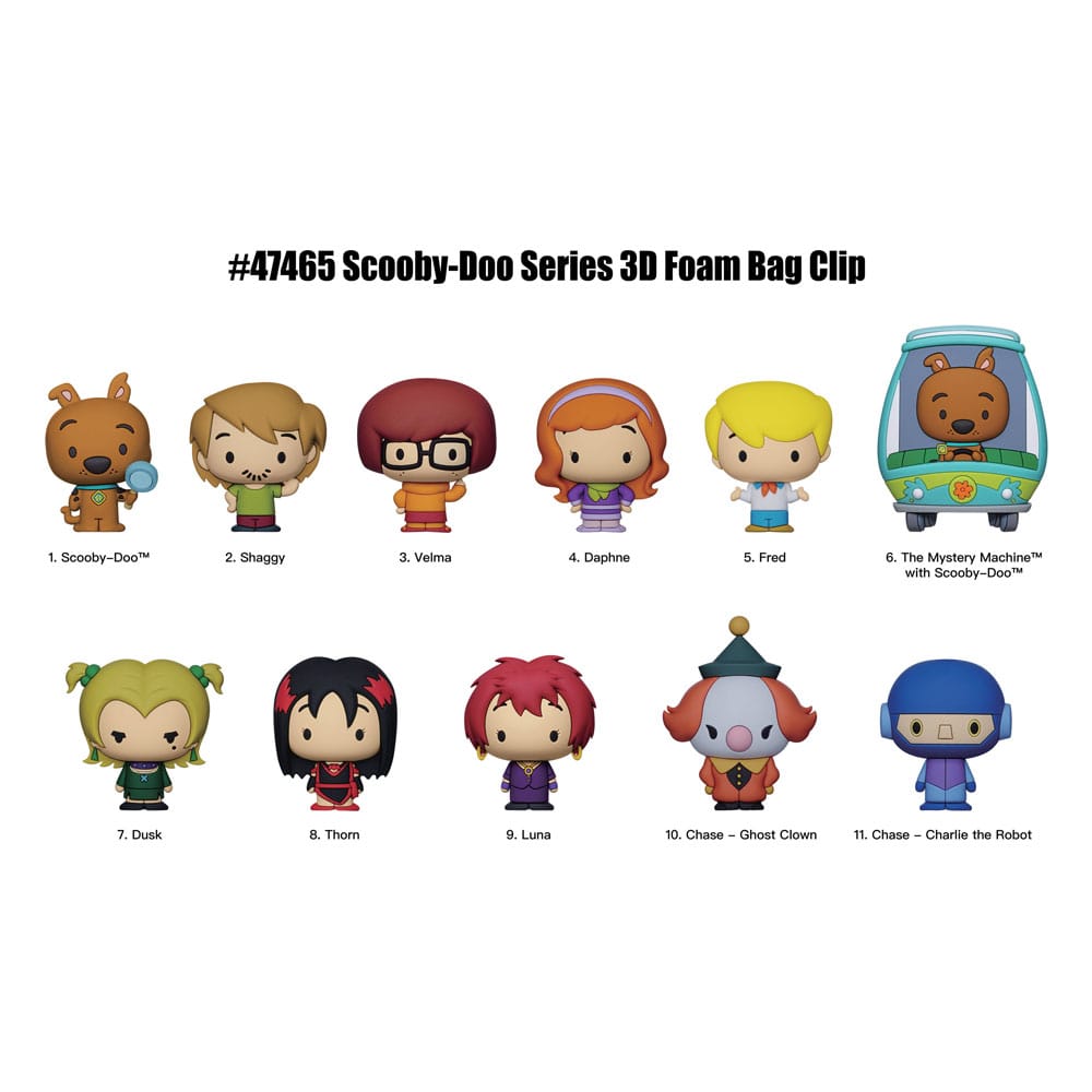 PRE ORDINE - Scooby-Doo 3D PVC Bag Clips Series 2 Display (24)