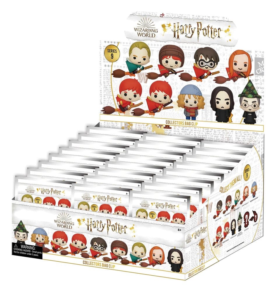 PRE ORDINE - Harry Potter 3D PVC Bag Clips Series 9 Display (24)
