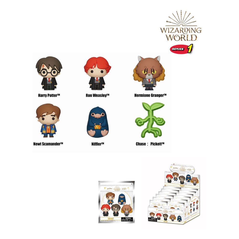 Wizarding World 3D Magnets Series 1 Display (12)