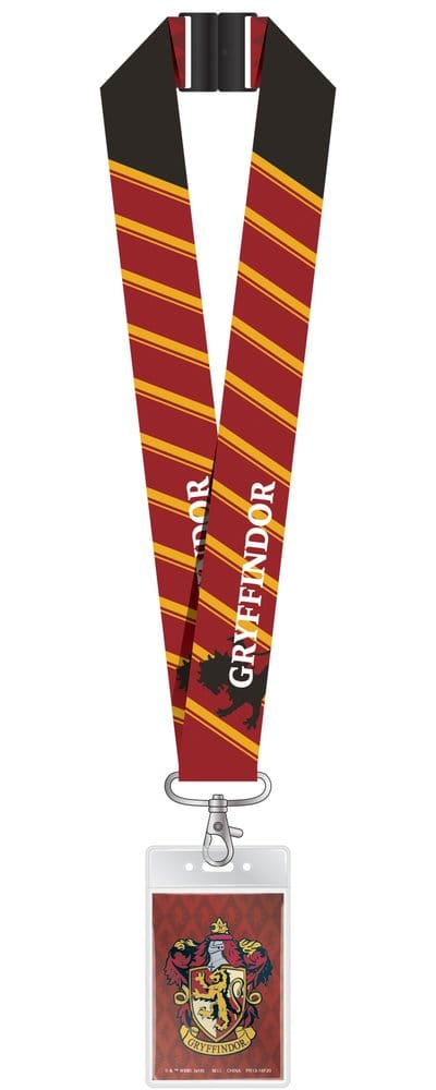 PRE ORDINE - Harry Potter Deluxe Lanyard with Card Holder Gryffindor