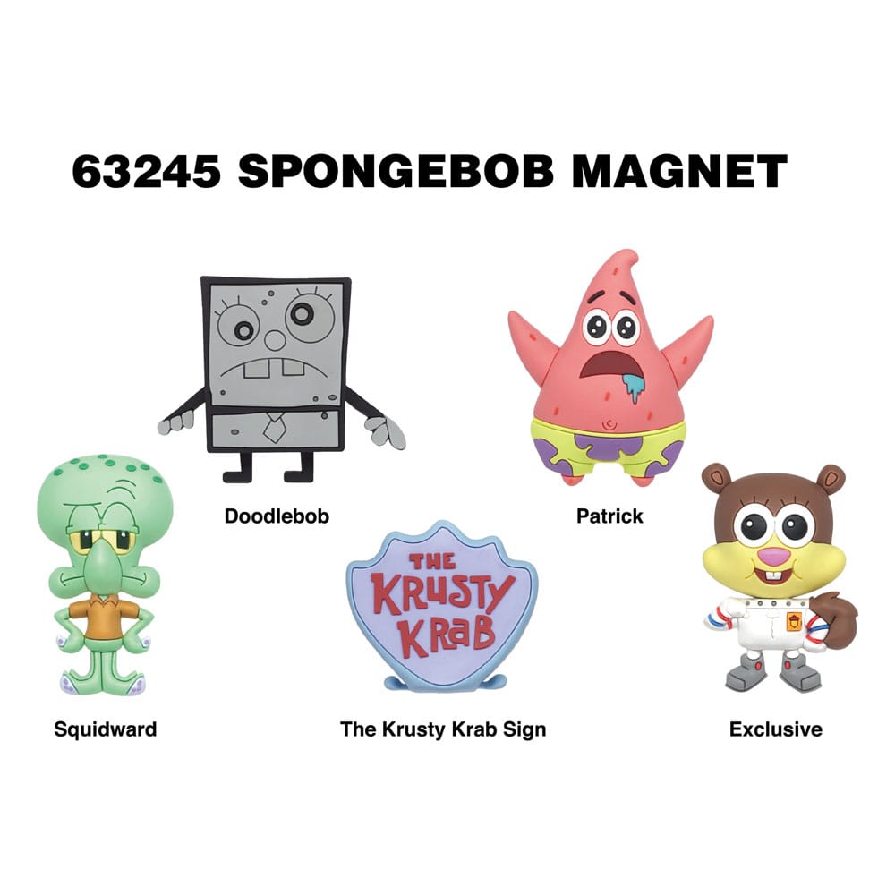PRE ORDINE - SpongeBob SquarePants 3D Magnets Series 1 Display (12)