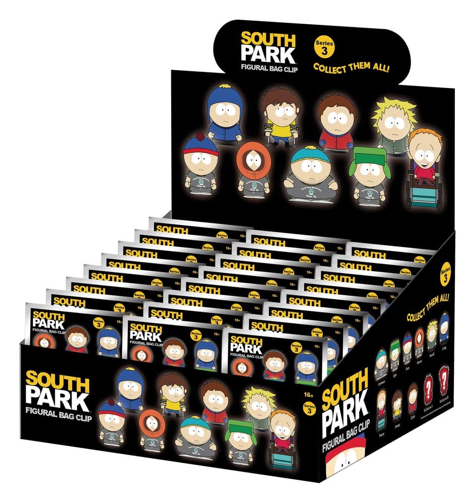 PRE ORDINE - South Park 3D PVC Bag Clips Series 3 Display (24)
