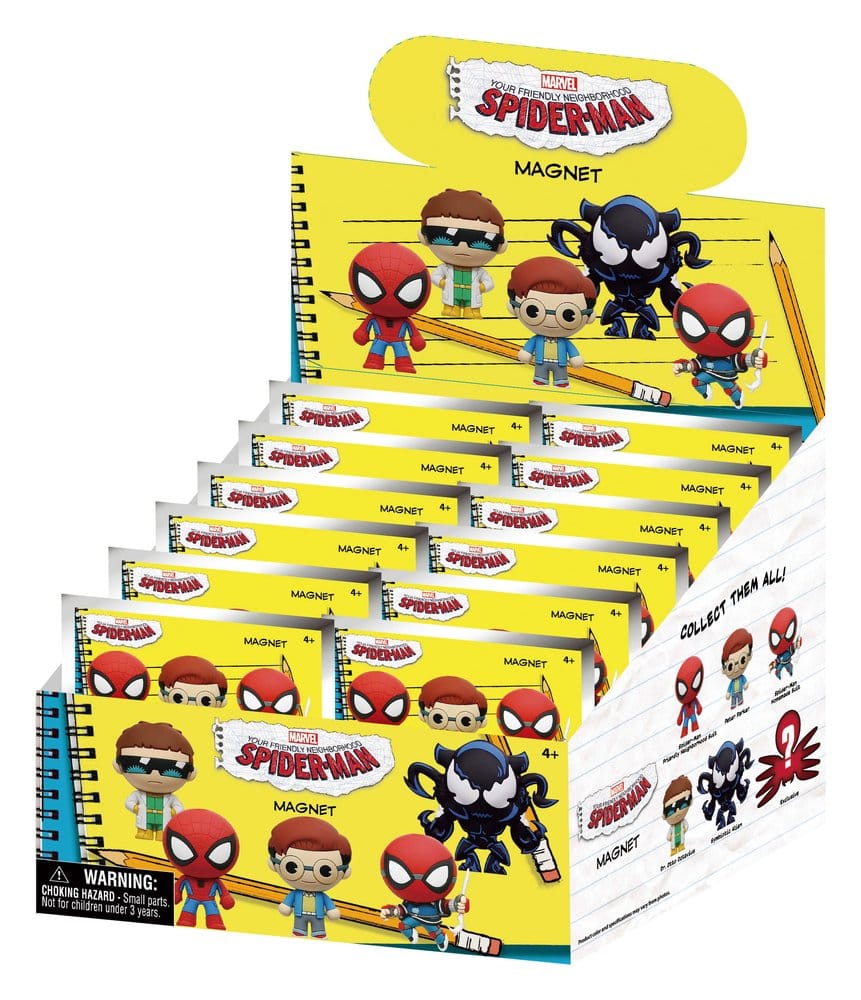 PRE ORDINE - Spider-Man Magnets blind pack Display (12)
