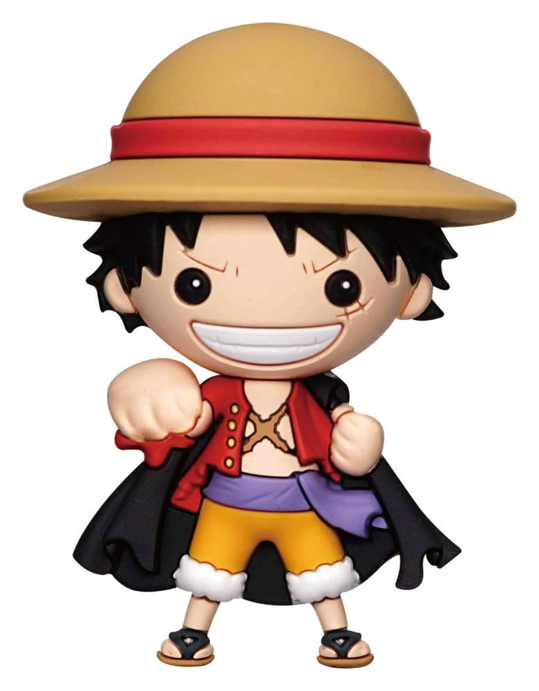 PRE ORDINE - One Piece 3D Foam Magnet Luffy with Cape