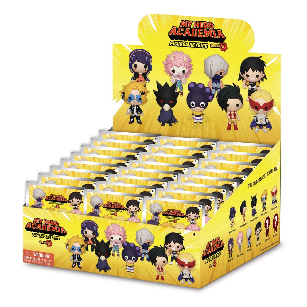 PRE ORDINE - My Hero Academia 3D Foam Bag Clips Series 5 Display (24)