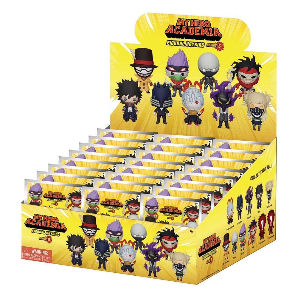 PRE ORDINE - My Hero Academia 3D Foam Bag Clips Series 6 Display (24)