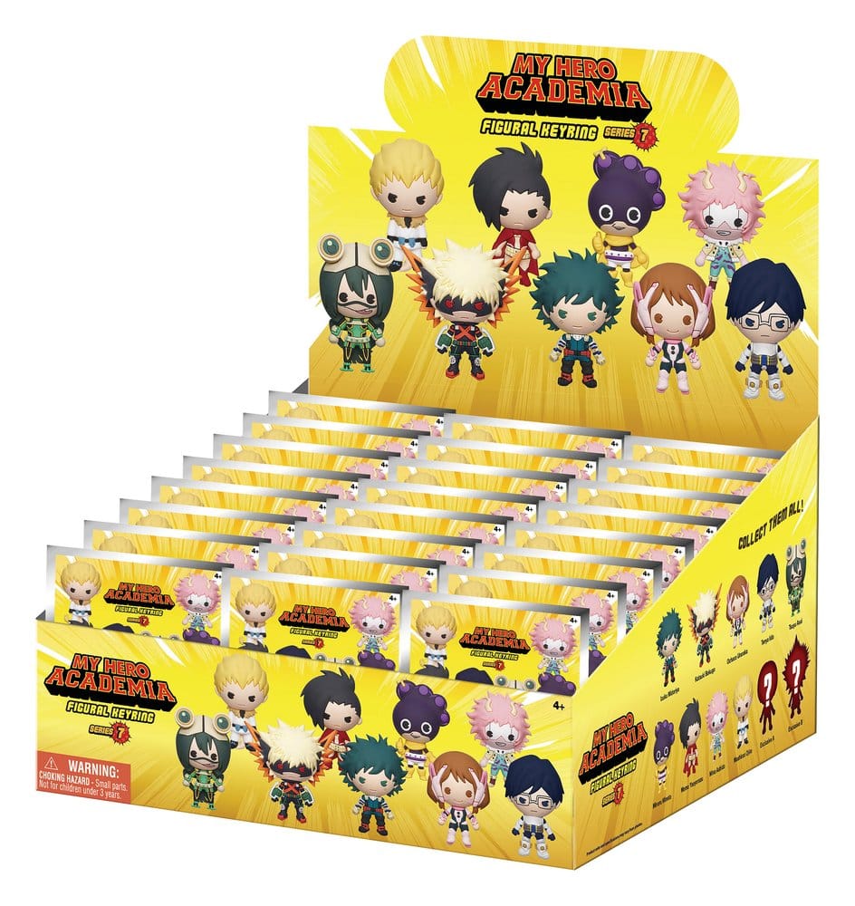 PRE ORDINE - My Hero Academia 3D PVC Bag Clips Series 7 Display (24)