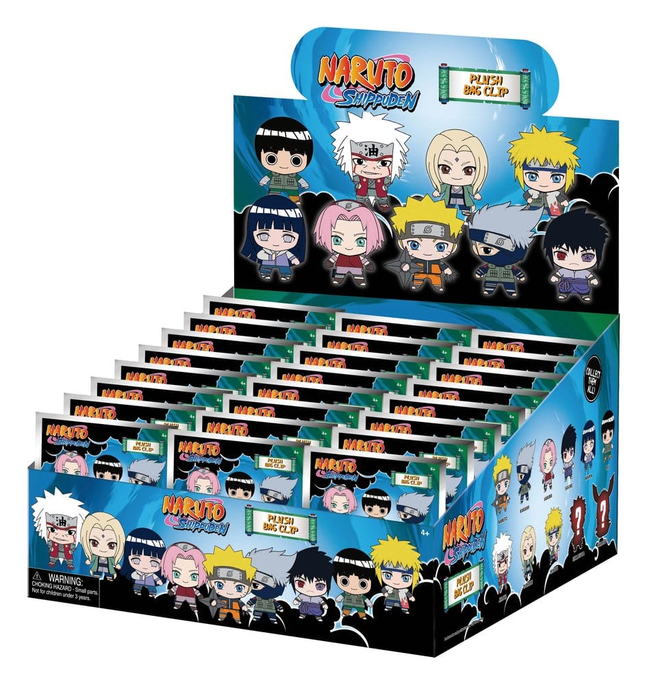 PRE ORDINE - Naruto Plush Bag Clips Display (24)