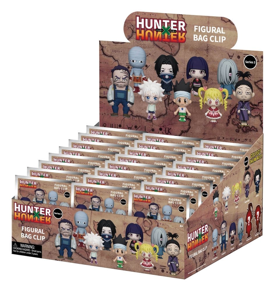 PRE ORDINE - Hunter x Hunter 3D PVC Bag Clips Series 3 Display (24)
