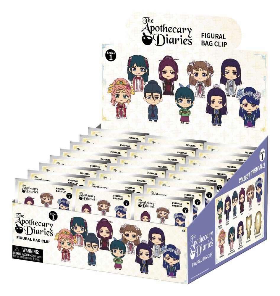 PRE ORDINE - Apothecary Diaries 3D PVC Bag Clips Series 1 Display (24)