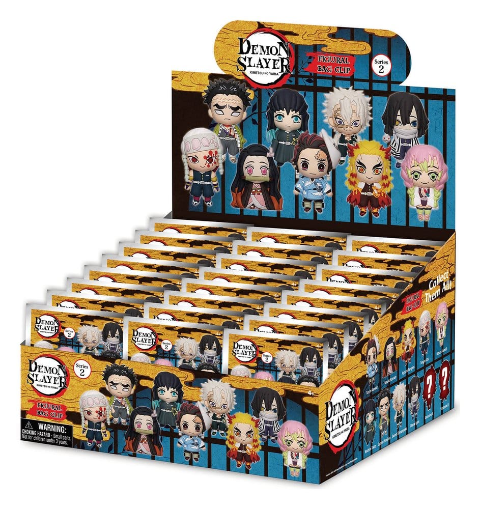 PRE ORDINE - Demon Slayer: Kimetsu no Yaiba PVC Bag Clips Series 2 Display (24)