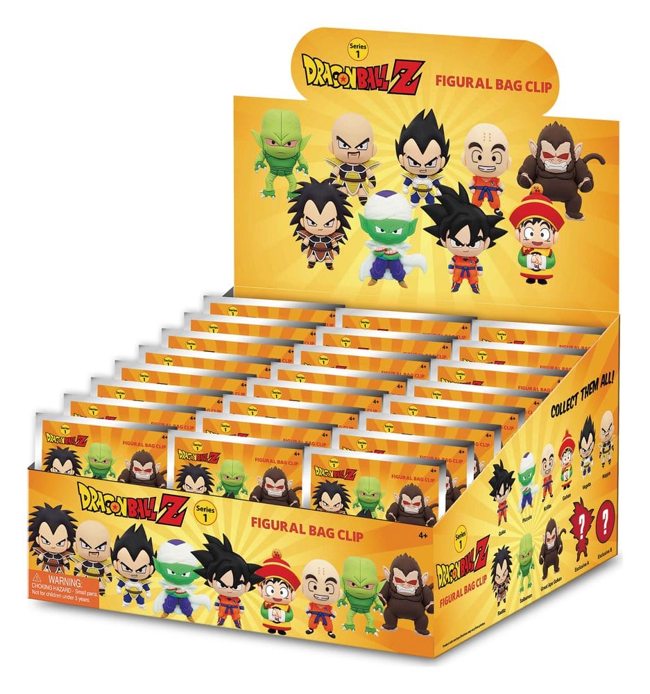 PRE ORDINE - Dragon Ball Z 3D PVC Bag Clips Series 1 Display (24)
