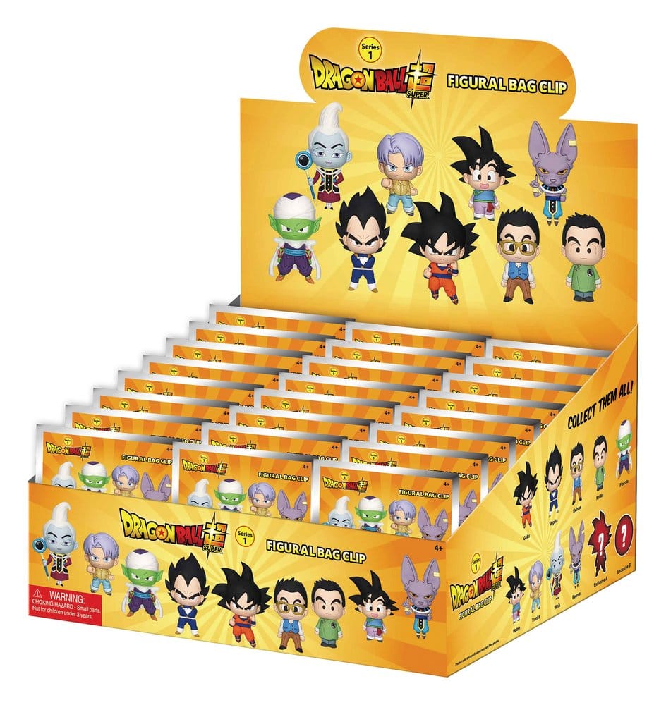 PRE ORDINE - Dragon Ball Super 3D PVC Bag Clips Series 1 Display (24)