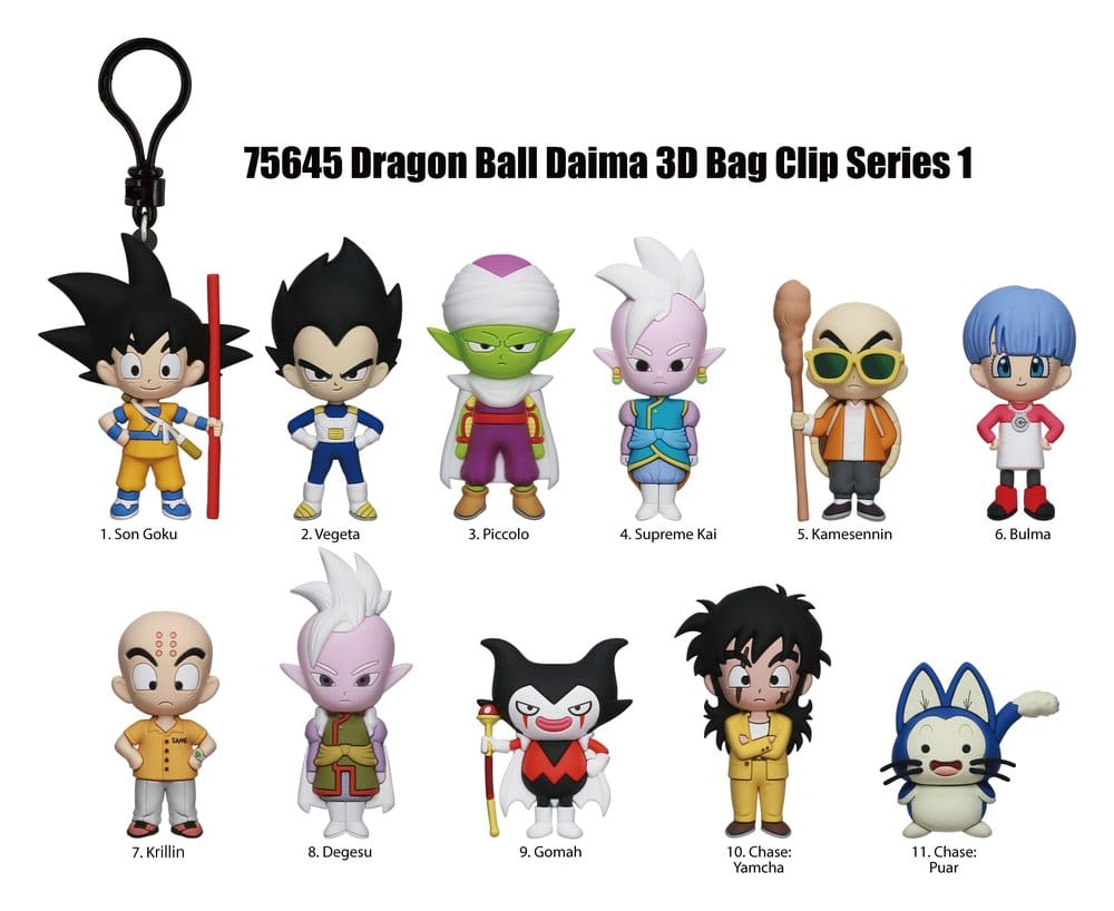 PRE ORDINE - Dragon Ball Daima 3D PVC Bag Clips Series 1 Blind Bag Display (24)