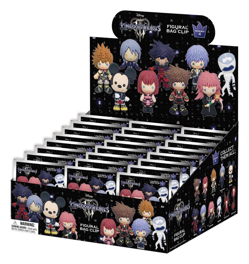 PRE ORDINE - Kingdom Hearts 3D PVC Bag Clips Series 4 Display (24)