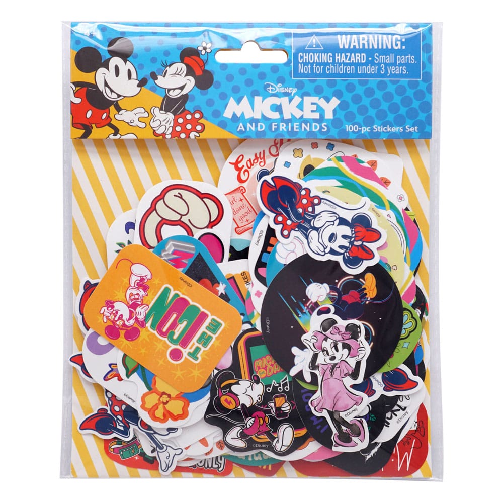 PRE ORDINE - Disney Stickers Set 100-Pack Mickey & Minnie