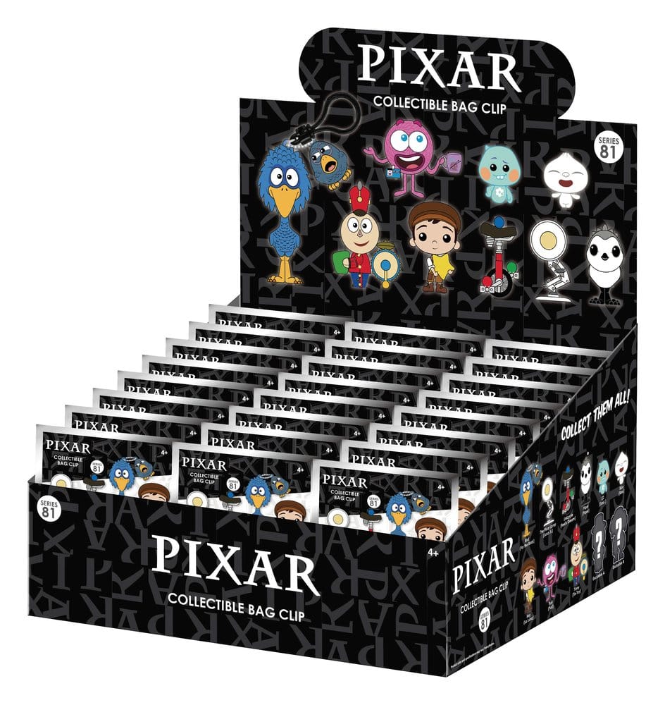 PRE ORDINE - Pixar 3D PVC Bag Clips Series 82 Blind Bag Display (24)